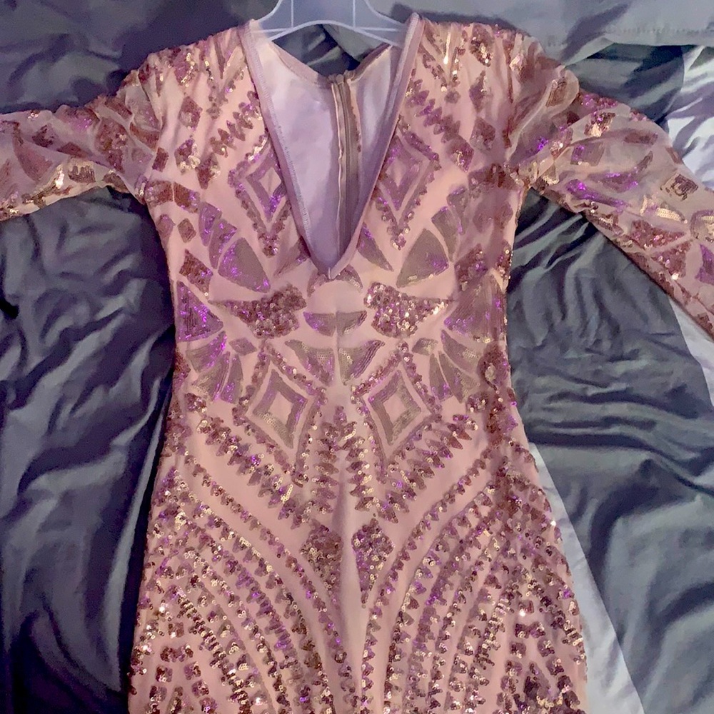 Rose gold custom dress (only worn once)